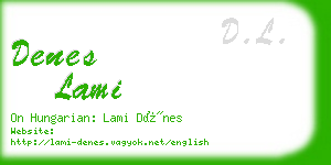 denes lami business card